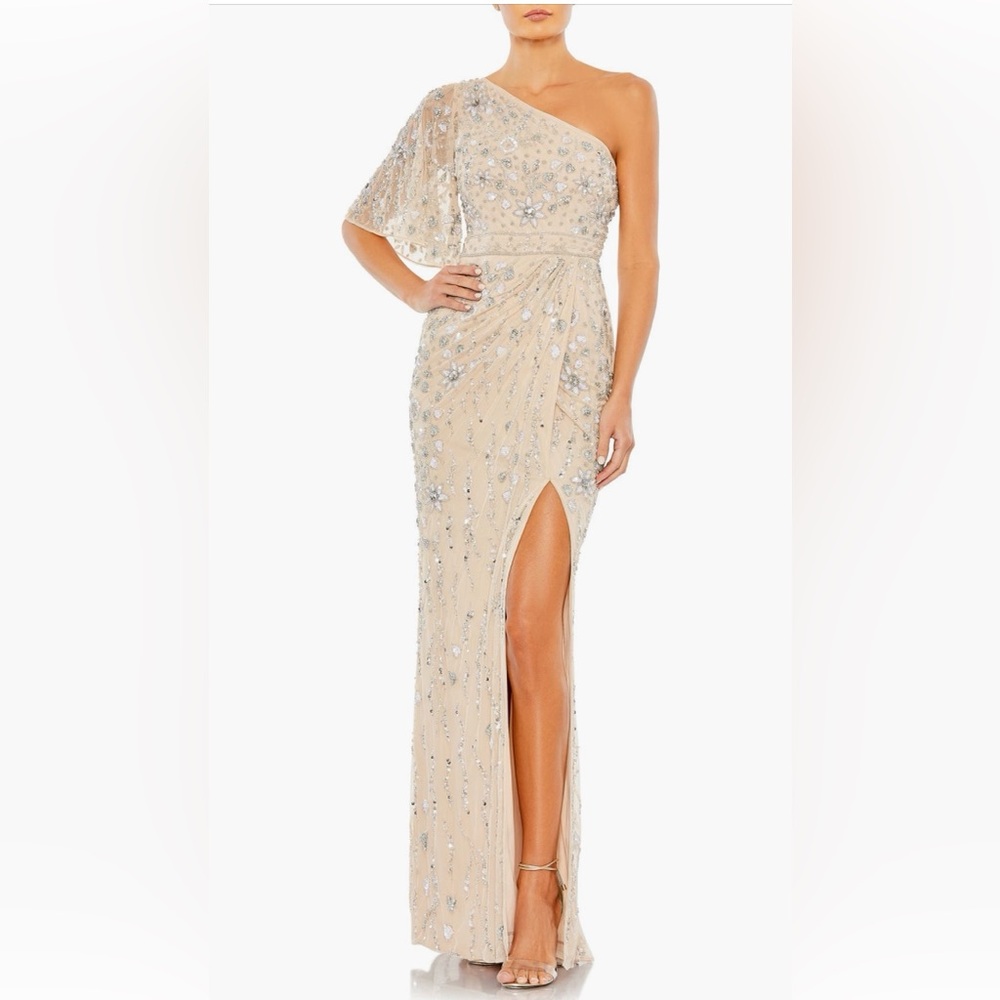 Mac Duggal One-Shoulder Gown